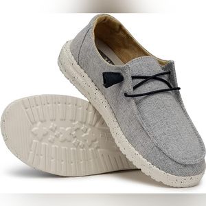 Hey Dude Wendy Chambray White Blue